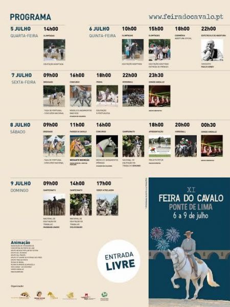 Festas, Arraiais e Corridas - Feira do Cavalo de Ponte de Lima em destaque na página Cultura e Tempos Livres.