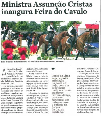 MINISTRA ASSUNÇÃO CRISTAS INAGURA FEIRA DO CAVALO