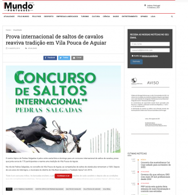 Prova internacional de saltos de cavalos reaviva tradição em Vila Pouca de Aguiar