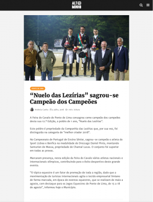 “Nuelo das Lezírias” sagrou-se Campeão dos Campeões