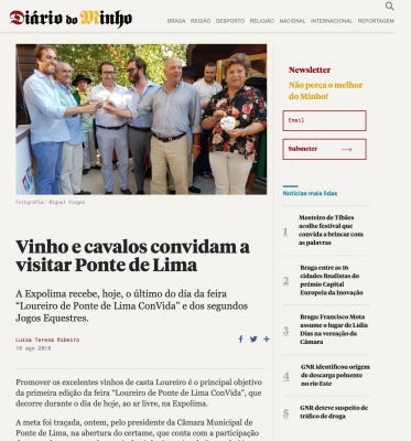 Vinho e cavalos convidam a visitar Ponte de Lima