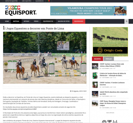 II Jogos Equestres a decorrer em Ponte de Lima