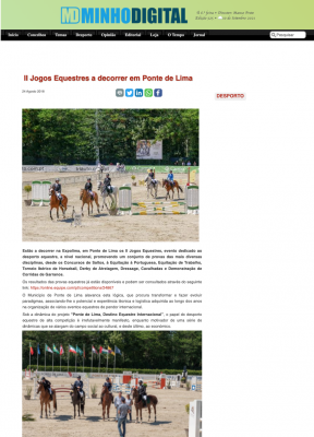 II Jogos Equestres a decorrer em Ponte de Lima