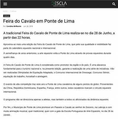 Feira do Cavalo em Ponte de Lima