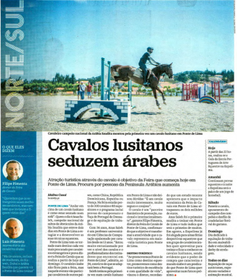 Cavalos lus•itanos seduzem árabes