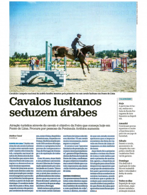 Cavalos lusitanos seduzem árabes