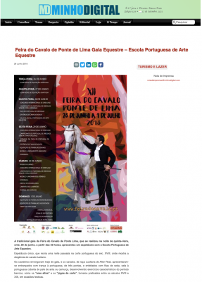 Feira do Cavalo de Ponte de Lima Gala Equestre – Escola Portuguesa de Arte Equestre