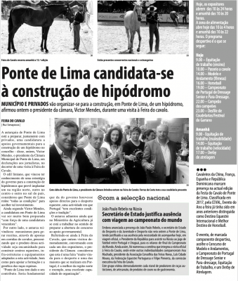 Ponte de Lima candidata-se à construção de hipódromo