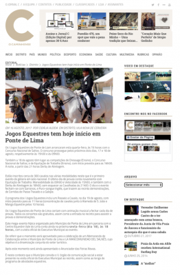 Jogos Equestres tem hoje início em Ponte de Lima