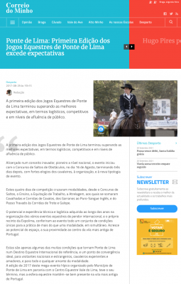 Ponte de Lima: Primeira Edição dos Jogos Equestres de Ponte de Lima excede expectativas