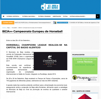 HORSEBALL CHAMPIONS LEAGUE REALIZA-SE NA CAPITAL DO BAIXO ALENTEJO