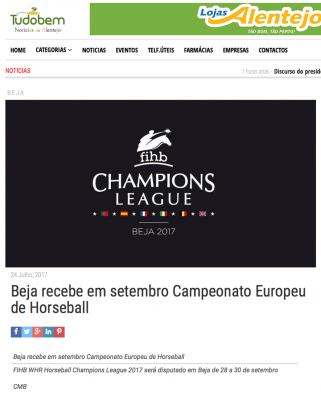 Beja recebe em setembro Campeonato Europeu de Horseball