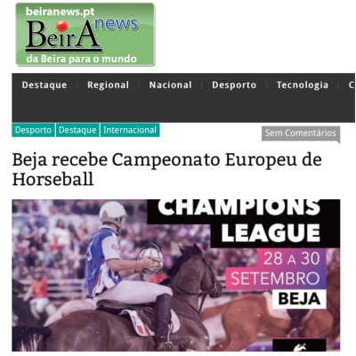 Beja recebe Campeonato Europeu de Horseball