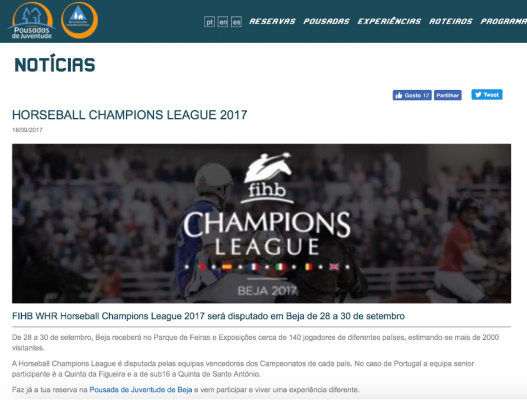 HORSEBALL CHAMPIONS LEAGUE 2017