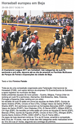 Horseball europeu em Beja