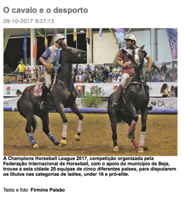 O cavalo e o desporto