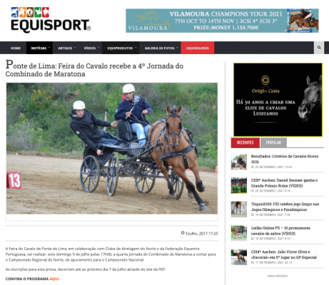 Ponte de Lima: Feira do Cavalo recebe a 4º Jornada do Combinado de Maratona