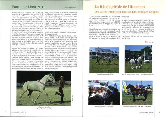 FEIRA DO CAVALO NO JORNAL BELGA ABEL