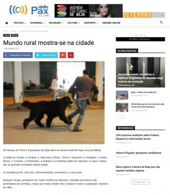 Mundo rural mostra-se na cidade