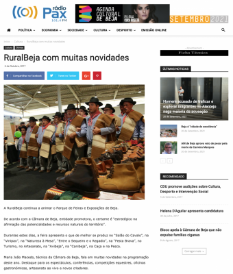 RuralBeja com muitas novidades