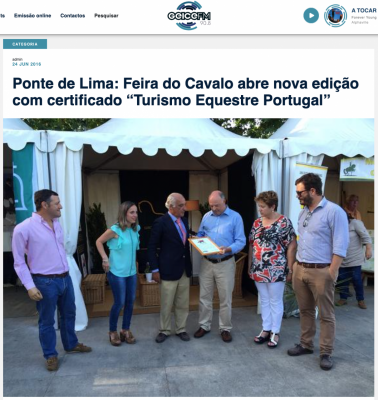 Ponte de Lima: Feira do Cavalo abre nova edição com certificado “Turismo Equestre Portugal”