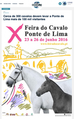 Cerca de 300 cavalos devem levar a Ponte de Lima mais de 100 mil visitantes