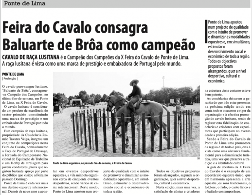 Feira do Cavalo consagra Baluarte de Brôa como campeão