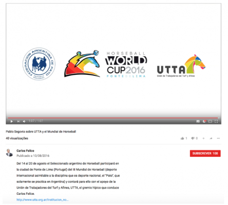 Pablo Segovia sobre UTTA y el Mundial de Horseball