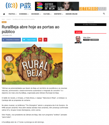 RuralBeja abre hoje as portas ao público