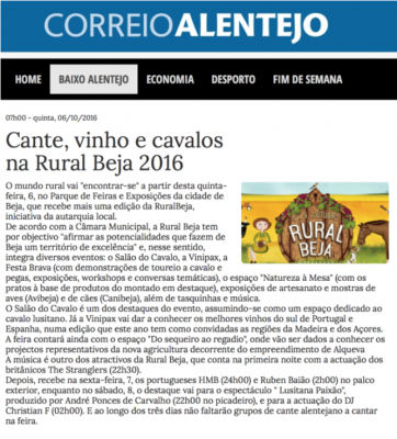 Cante, vinho e cavalos na Rural Beja 2016