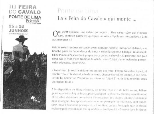 LA "FEIRA DO CAVALO" QUI MONTE...